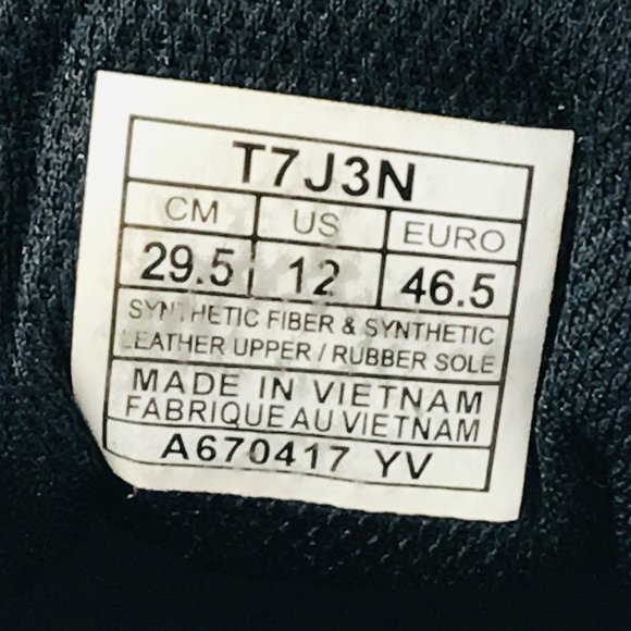 Asics Gel Torrance Black Running Athletic Shoes Men’s Size 12 Model # T7J3N. - Picture 7 of 8